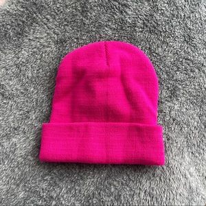 Pink Acrylic Beanie